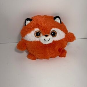 Dan Dee Red Fox‎ Plush Round Stuffed Animal 10” Big Eyes Collectors Choice